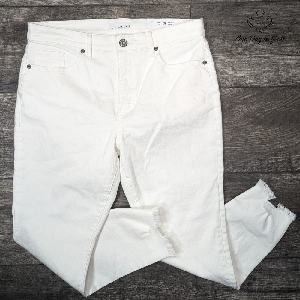 Loft Slim Pocket Skinny Crop Jeans Size 12P